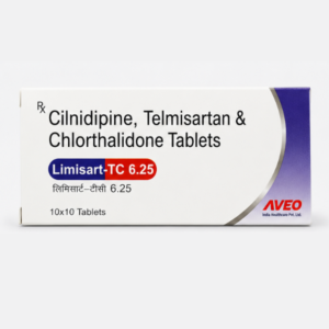 Limisart-TC 6.25 Tablet | Cilnidipine 10mg + Telmisartan 40mg + Chlorthalidone 6.25mg
